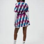 Anais Golf Knit Sweater White Argyle Women J.Lindeberg Clothing 66XF2831