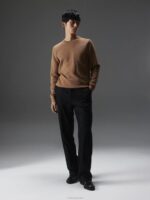 Archer Structure Sweater Chipmunk Men J.Lindeberg Clothing 66XF2283 - Image 2