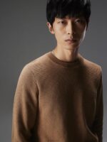 Archer Structure Sweater Chipmunk Men J.Lindeberg Clothing 66XF2283 - Image 3
