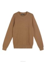 Archer Structure Sweater Chipmunk Men J.Lindeberg Clothing 66XF2283 - Image 4