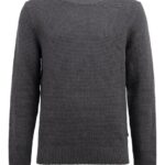 Archer Structure Sweater Dark Grey Melange Men J.Lindeberg Clothing 66XF2364