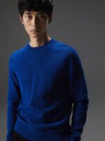 Archer Structure Sweater Navy Peony Men J.Lindeberg Clothing 66XF2284 - Image 3
