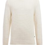 Archer Structure Sweater Whisper White Men J.Lindeberg Clothing 66XF2363