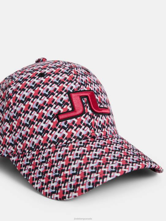 Arlene Cap Micro Bridge Rose Red Women J.Lindeberg Accessory 66XF1955 - Image 3