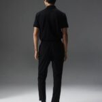 Arlo Logo Patch Polo Black Men J.Lindeberg Clothing 66XF2068