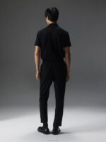 Arlo Logo Patch Polo Black Men J.Lindeberg Clothing 66XF2068