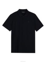 Arlo Logo Patch Polo Black Men J.Lindeberg Clothing 66XF2068 - Image 4