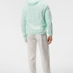 Arron Stretch Wind Hoodie Honeydew Men J.Lindeberg Clothing 66XF688