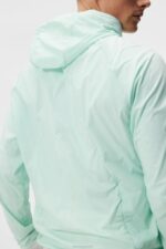 Arron Stretch Wind Hoodie Honeydew Men J.Lindeberg Clothing 66XF688 - Image 4
