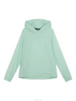 Arron Stretch Wind Hoodie Honeydew Men J.Lindeberg Clothing 66XF688 - Image 5
