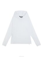 Arron Stretch Wind Hoodie White Men J.Lindeberg Clothing 66XF689 - Image 5
