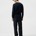 Arthur Organic Cotton Sweater Navy Men J.Lindeberg Clothing 66XF1065