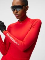 Asa Compression Top Fiery Red Women J.Lindeberg Clothing 66XF1482 - Image 3