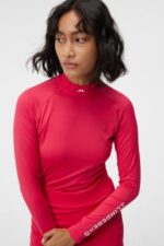 Asa Compression Top Rose Red Women J.Lindeberg Clothing 66XF1371 - Image 4