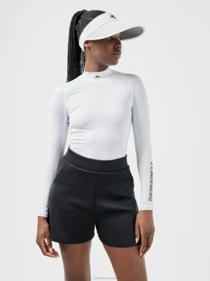 Asa Compression Top White Women J.Lindeberg Clothing 66XF1549
