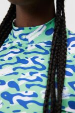 Asa Print Compression Top Caldera Jade Cream Women J.Lindeberg Clothing 66XF1368 - Image 4