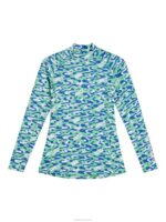 Asa Print Compression Top Caldera Jade Cream Women J.Lindeberg Clothing 66XF1368 - Image 5