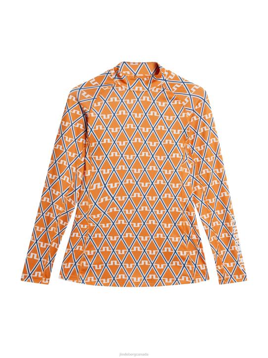 Asa Print Compression Top Exuberance Diamond Women J.Lindeberg Clothing 66XF1369 - Image 5