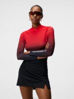 Asa Print Compression Top Fiery Sunset Fade Women J.Lindeberg Clothing 66XF1486
