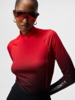 Asa Print Compression Top Fiery Sunset Fade Women J.Lindeberg Clothing 66XF1486 - Image 4