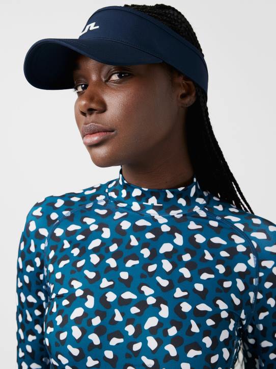 Asa Print Compression Top Moroccan Blue Animal Women J.Lindeberg Clothing 66XF2628 - Image 3