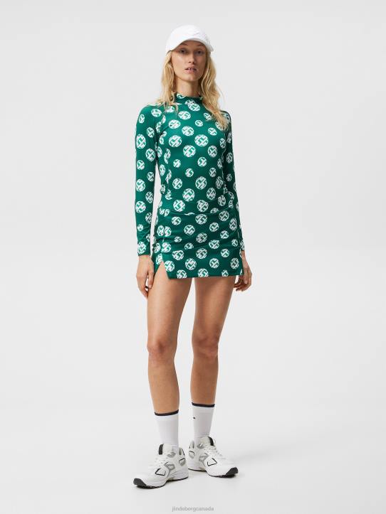 Asa Print Compression Top Rain Forest Sphere Dot Women J.Lindeberg Clothing 66XF1488 - Image 3
