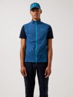 Ash Light Packable Golf Vest Majolica Blue Men J.Lindeberg Clothing 66XF2493