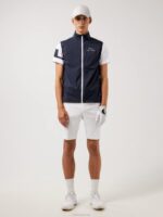 Ash Light Packable Golf Vest Navy Men J.Lindeberg Clothing 66XF2495
