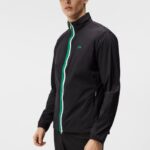 Ash Light Packable Jacket Black Men J.Lindeberg Clothing 66XF711
