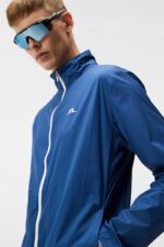 Ash Light Packable Jacket Estate Blue Men J.Lindeberg Clothing 66XF686 - Image 3