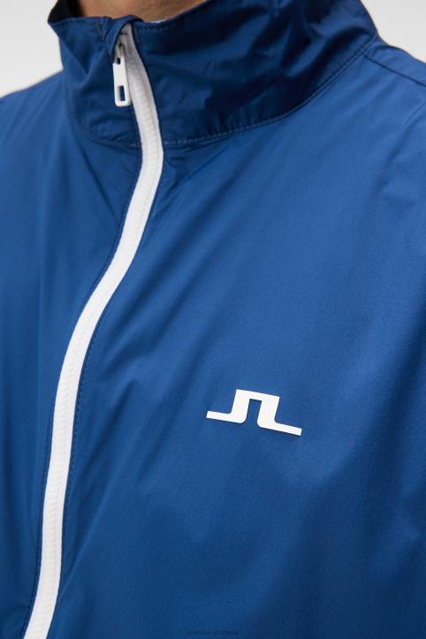 Ash Light Packable Jacket Estate Blue Men J.Lindeberg Clothing 66XF686 - Image 4
