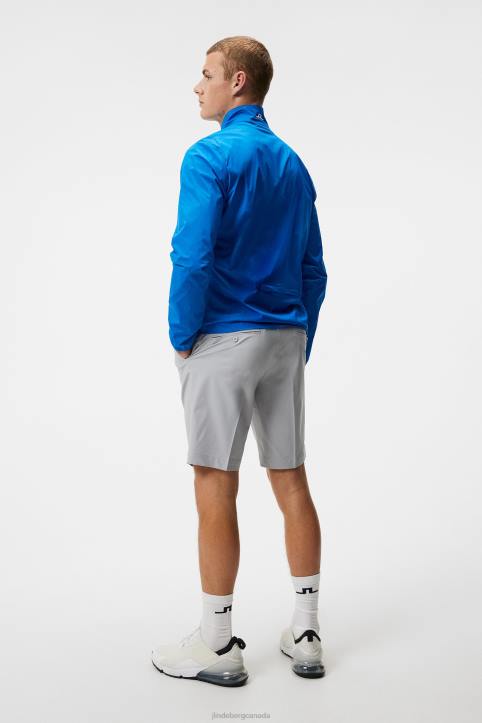 Ash Light Packable Jacket Lapis Blue Men J.Lindeberg Clothing 66XF709 - Image 2