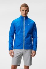 Ash Light Packable Jacket Lapis Blue Men J.Lindeberg Clothing 66XF709