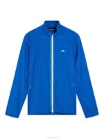 Ash Light Packable Jacket Lapis Blue Men J.Lindeberg Clothing 66XF709 - Image 5