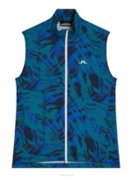 Ash Light Packable Print Vest Death Valley Men J.Lindeberg Clothing 66XF678 - Image 4