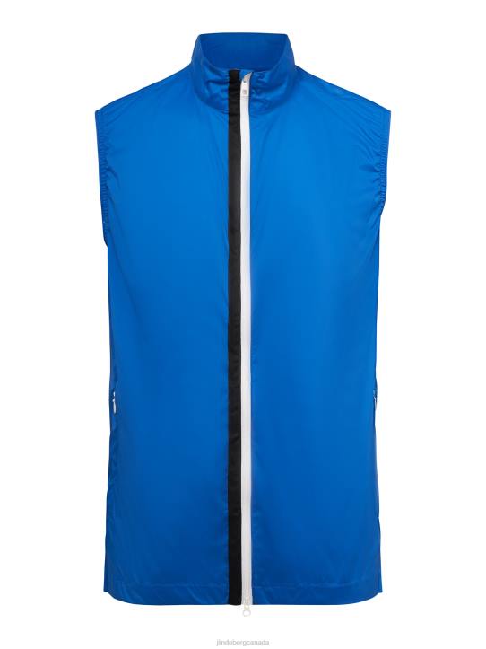 Ash Light Packable Vest Nautical Blue Men J.Lindeberg Clothing 66XF2395 - Image 5