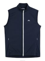 Ash Light Packable Vest Navy Men J.Lindeberg Clothing 66XF2393 - Image 5