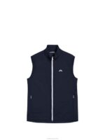 Ash Light Packable Vest Navy Men J.Lindeberg Clothing 66XF708 - Image 6
