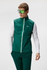 Ash Light Packable Vest Rain Forest Men J.Lindeberg Clothing 66XF706