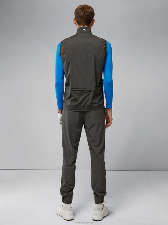 Ash Light Packable Vest Volcanic Ash Men J.Lindeberg Clothing 66XF2396 - Image 2