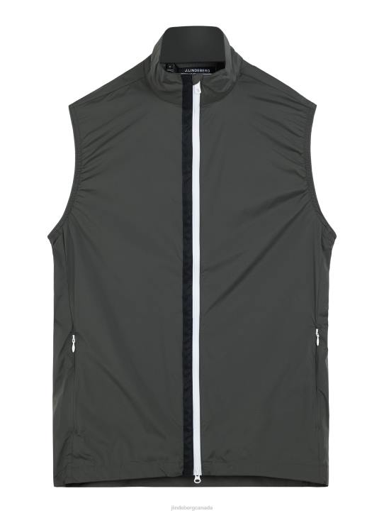 Ash Light Packable Vest Volcanic Ash Men J.Lindeberg Clothing 66XF2396 - Image 5
