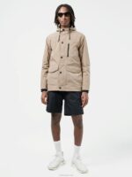 Ash Windbreaker Jacket Batique Khaki Men J.Lindeberg Clothing 66XF2456 - Image 2