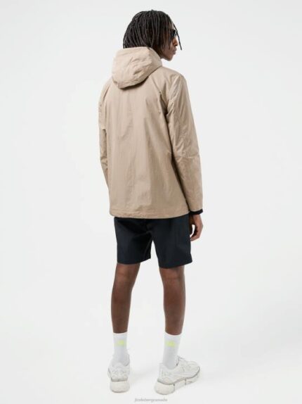 Ash Windbreaker Jacket Batique Khaki Men J.Lindeberg Clothing 66XF2456