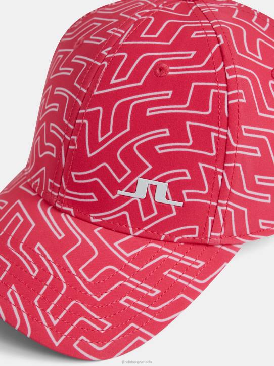 Asta Print Cap Azalea Bridge Swirl Women J.Lindeberg Accessory 66XF2000 - Image 2