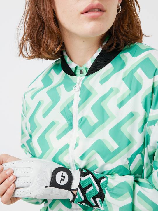 Audrey Golf Jacket Green 3D Bridge Monogram Women J.Lindeberg Clothing 66XF2859 - Image 4
