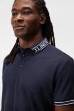 Austin Polo Navy Men J.Lindeberg Clothing 66XF49 - Image 4