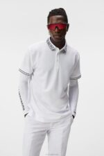 Austin Polo White Men J.Lindeberg Clothing 66XF48