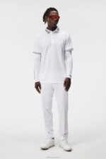 Austin Polo White Men J.Lindeberg Clothing 66XF48 - Image 3