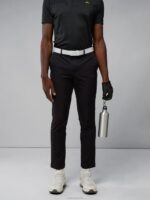 Axil Fleece Twill Pant Black Men J.Lindeberg Clothing 66XF2179