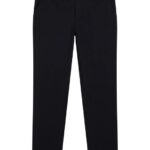 Axil Fleece Twill Pant Black Men J.Lindeberg Clothing 66XF387